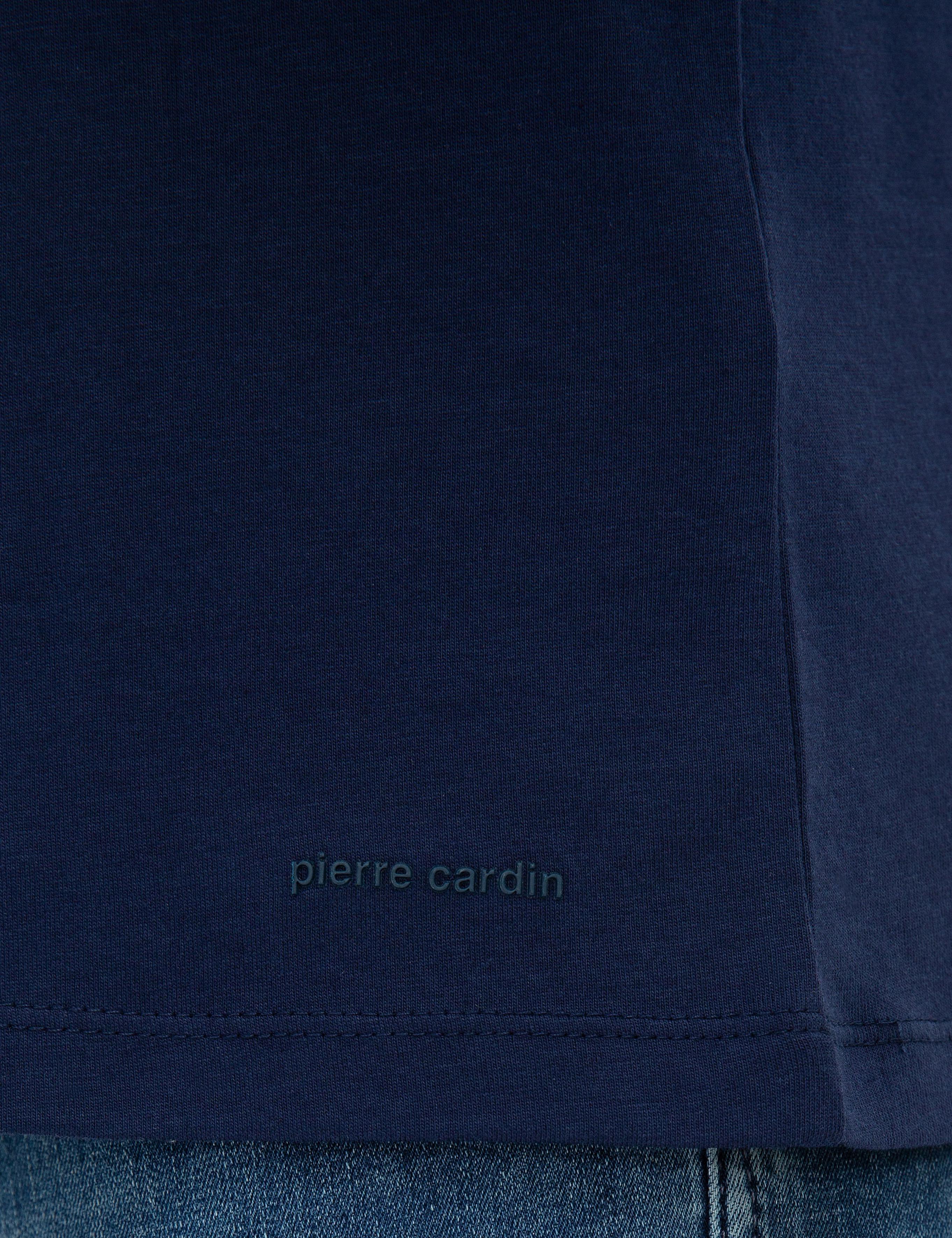 Lacivert Slim Fit V Yaka Basic T-Shirt