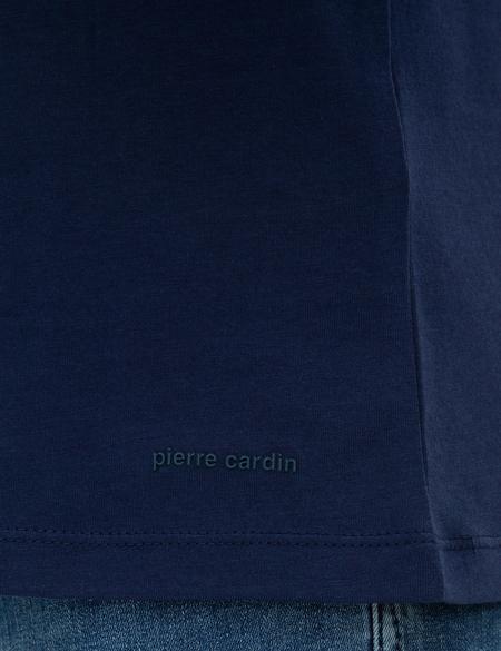 Lacivert Slim Fit V Yaka Basic T-Shirt - 50218576003