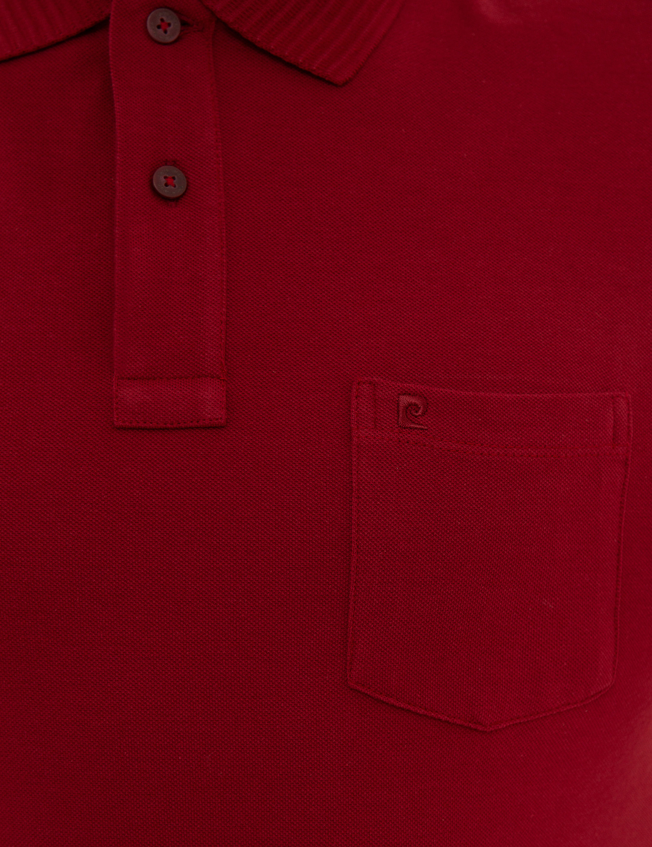 Pierre Cardin Bordo Regular Fit Polo Yaka Basic Tişört görsel 5