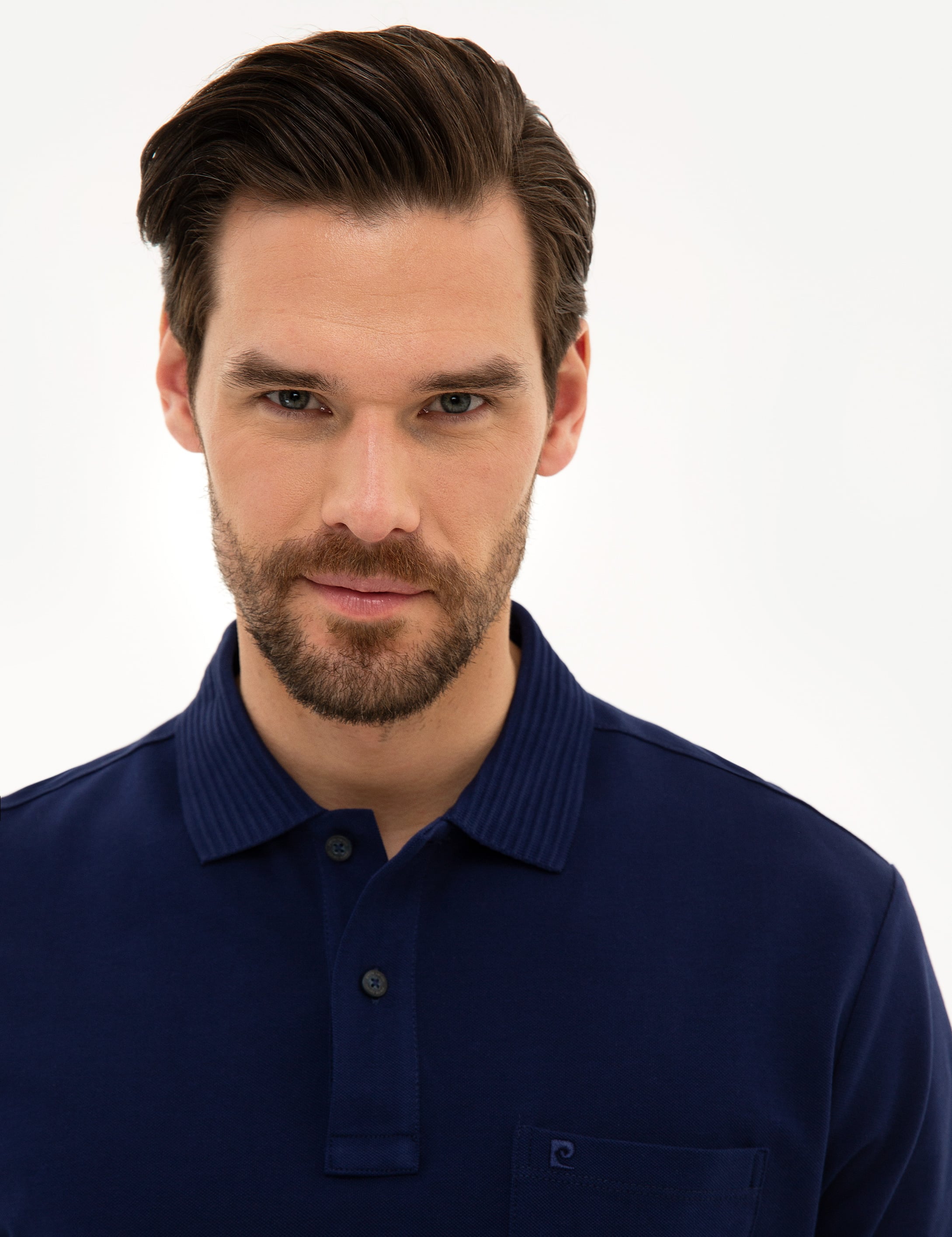 Lacivert Regular Fit Polo Yaka Basic Tişört