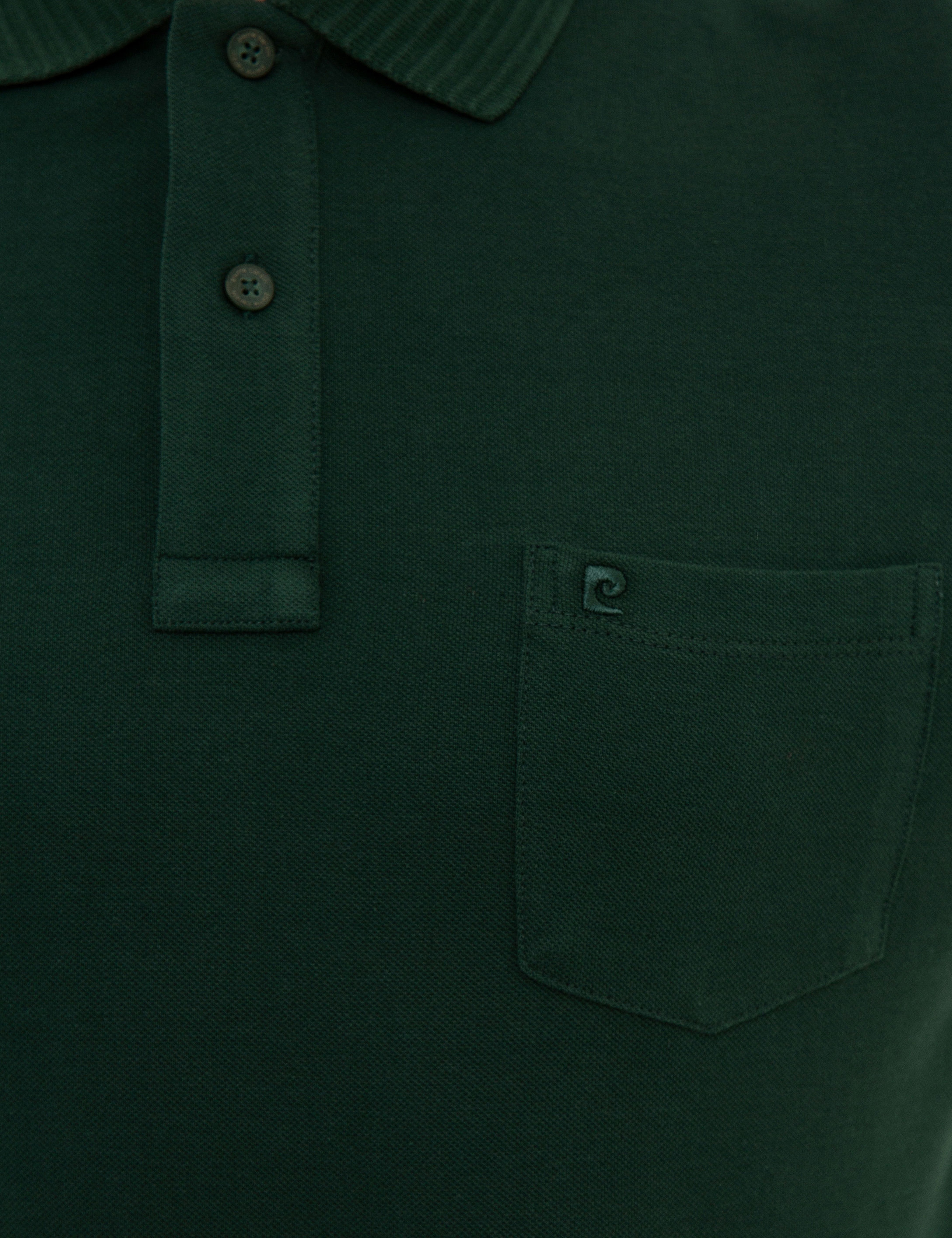 Koyu Yeşil Regular Fit Basic Polo Yaka T-Shirt - Image 5