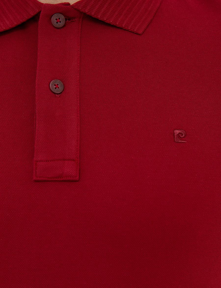 Bordo Slim Fit Basic Polo Yaka T-Shirt