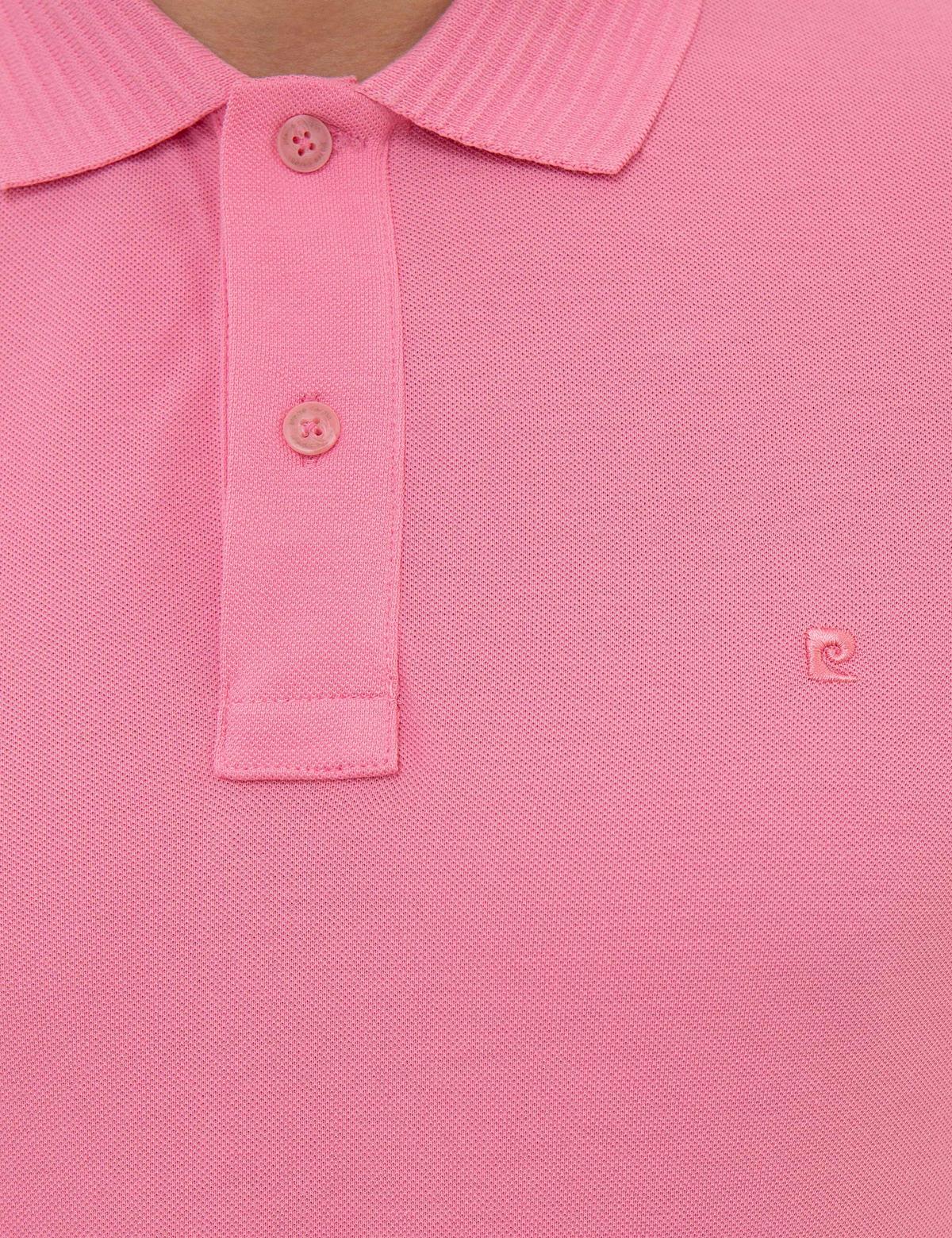Pembe Slim Fit Polo Yaka Basic Tişört - 50218589070