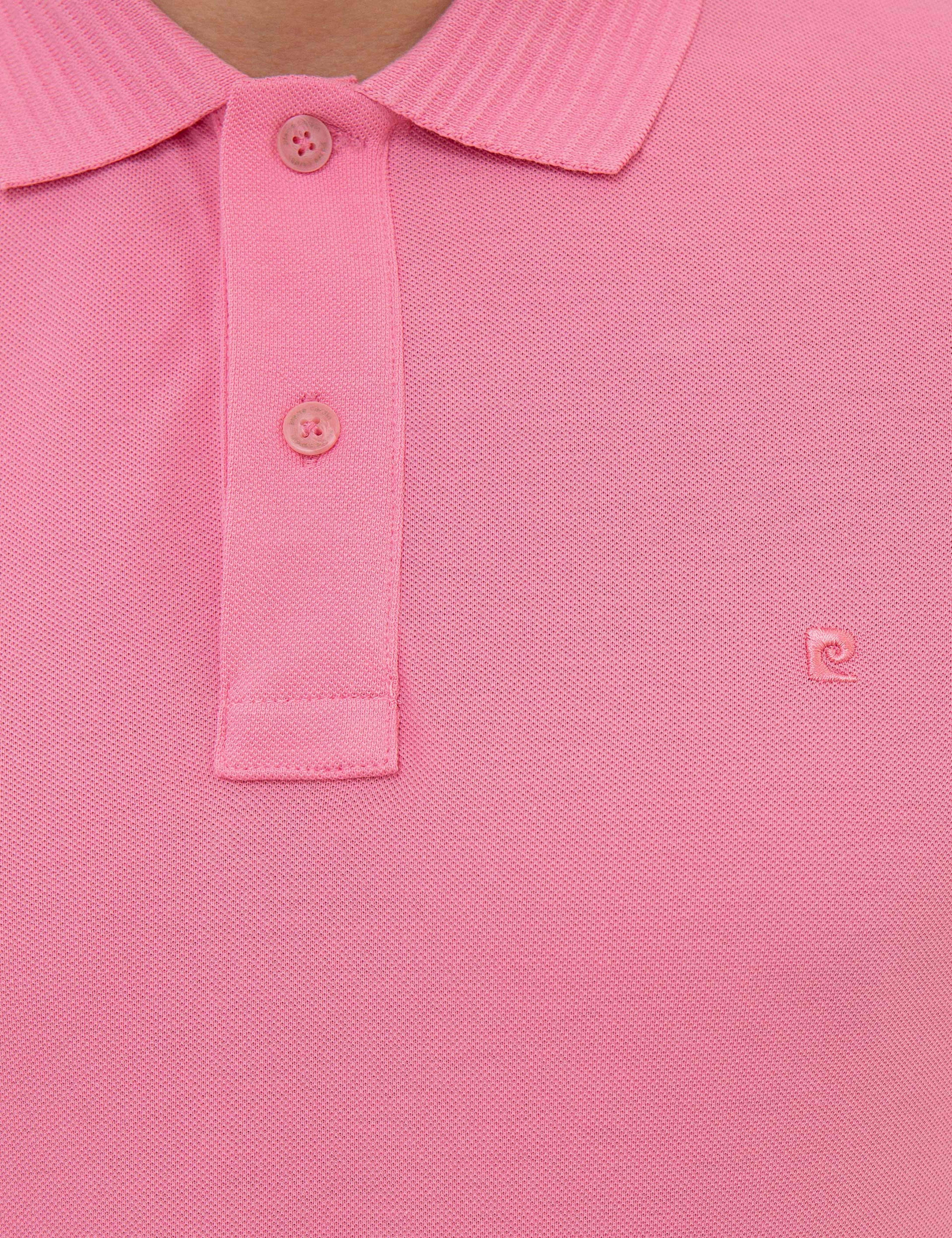 Pembe Slim Fit Polo Yaka Basic Tişört - Image 5