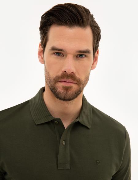 Açık Haki Slim Fit Basic Tişört - 50218589079