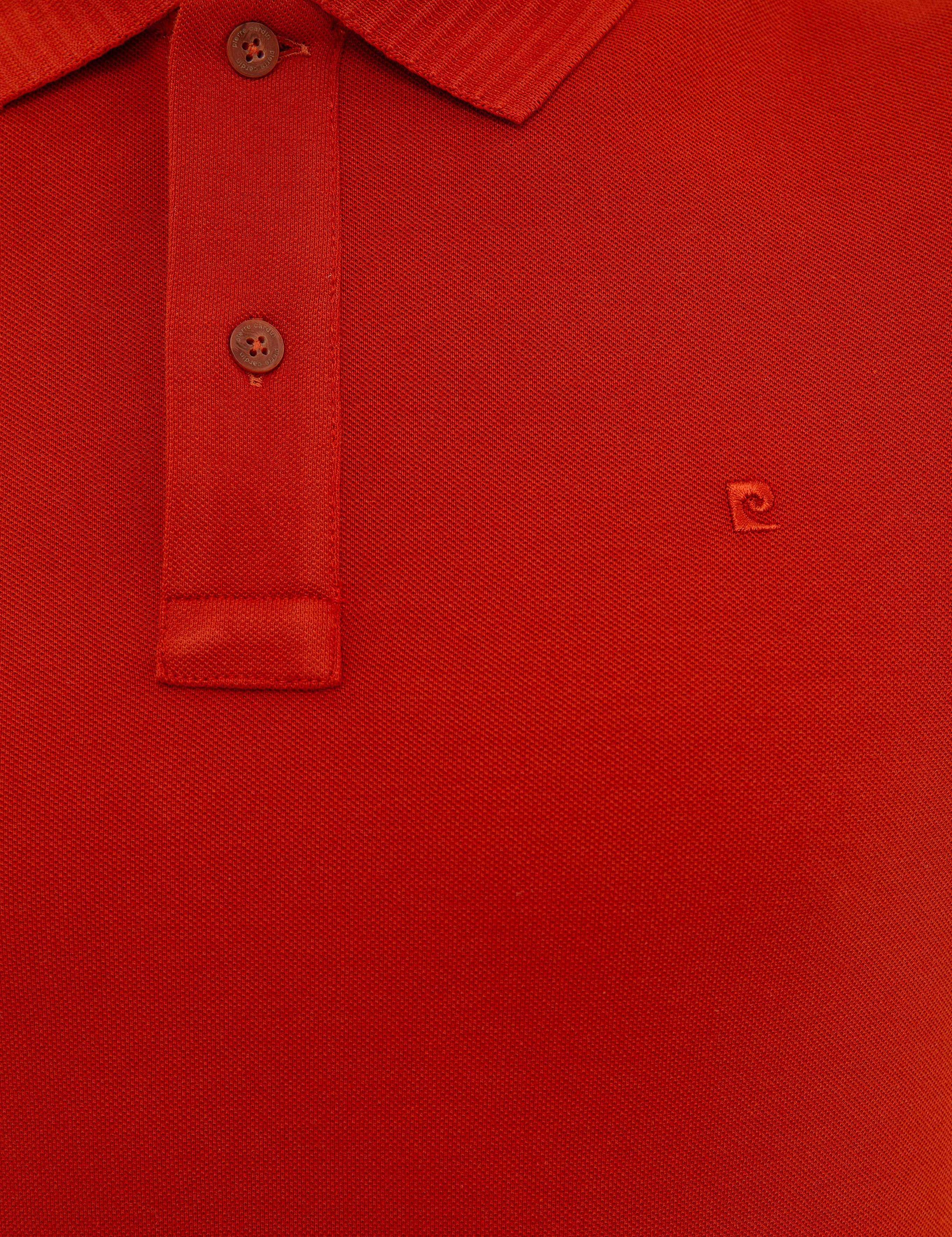 Kırmızı Slim Fit Polo Yaka Basic Tişört