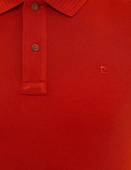 Kırmızı Slim Fit Polo Yaka Basic Tişört - 50218589106
