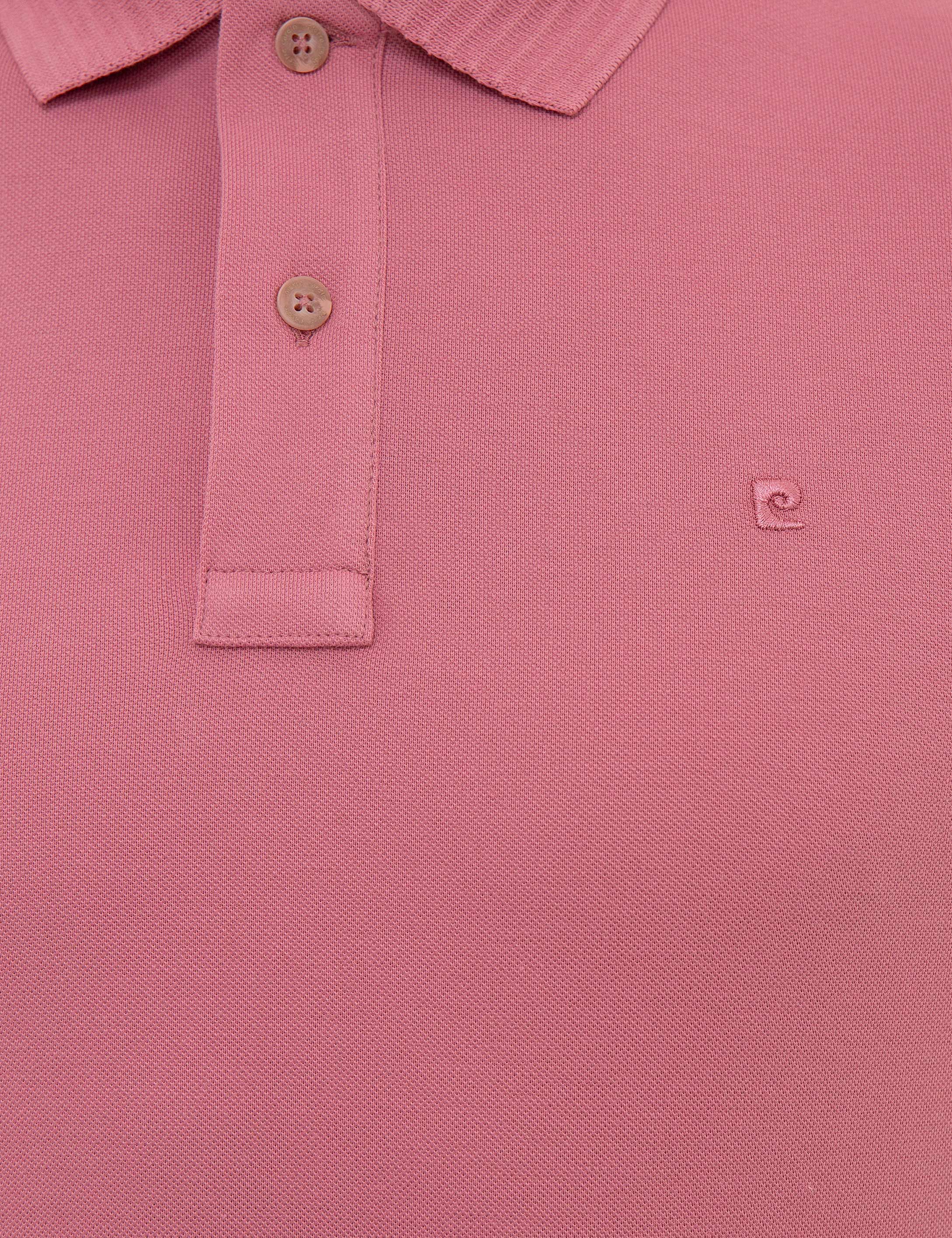 Gül Kurusu Slim Fit Polo Yaka Basic Tişört - Image 5