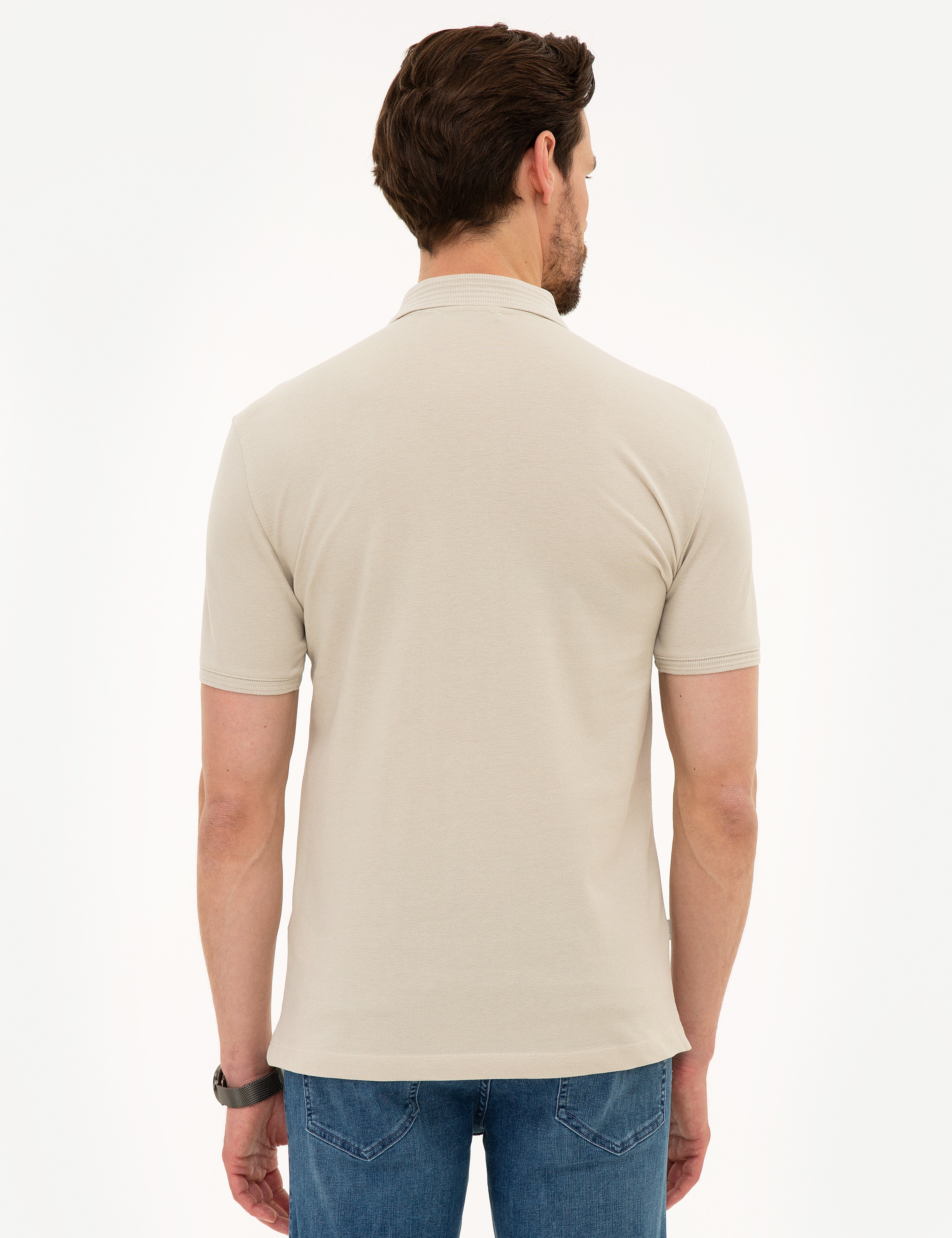 Taş Slim Fit Basic Polo Yaka T-Shirt - Image 3