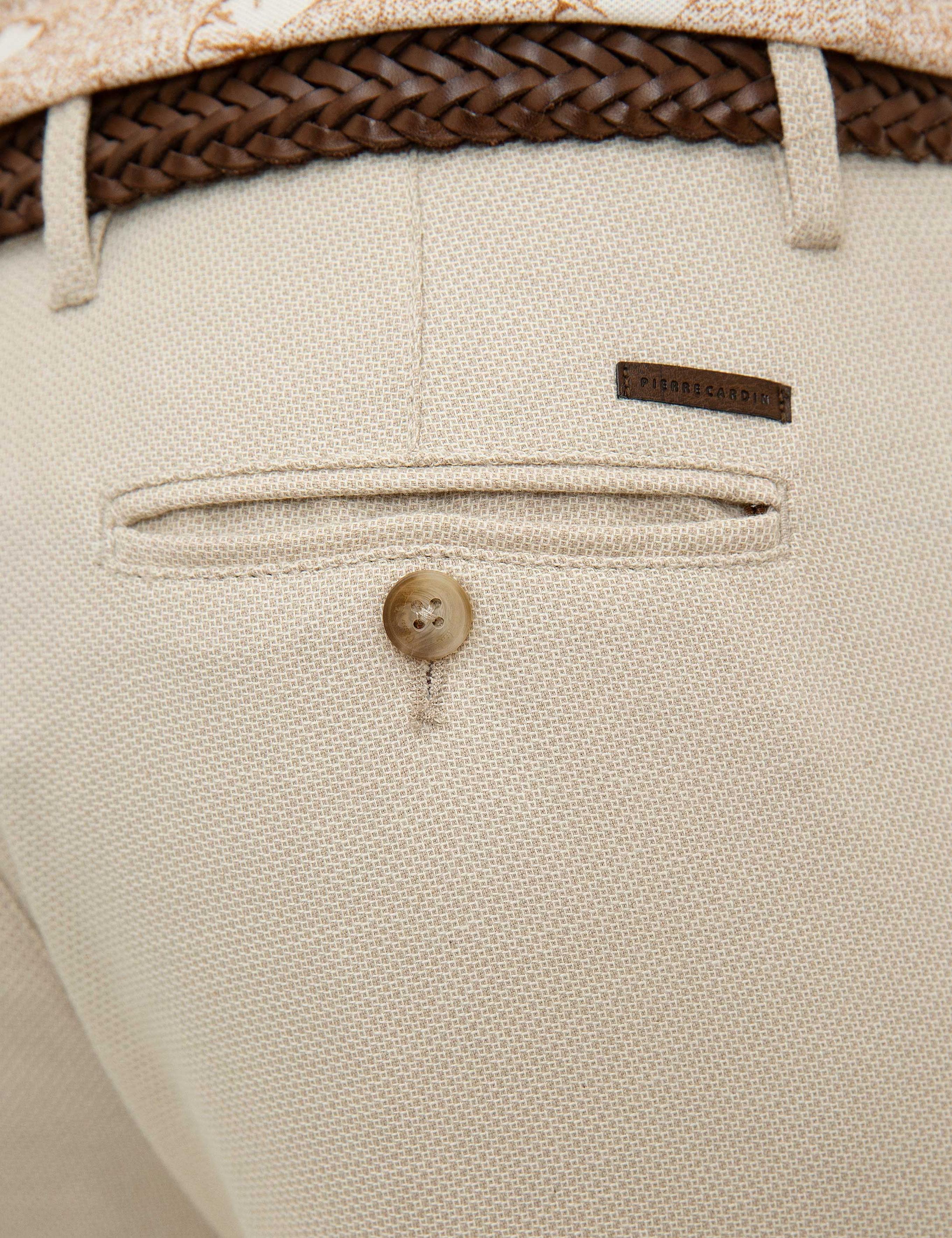 Bej Regular Fit Kanvas Pantolon