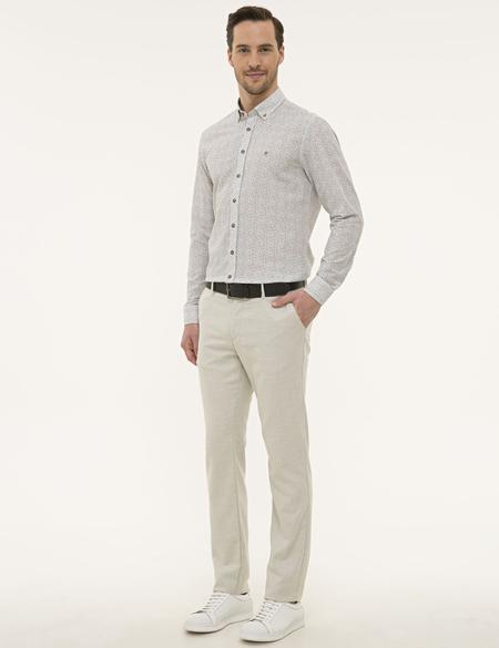 Gri Regular Fit Chino Pantolon - 50219035049