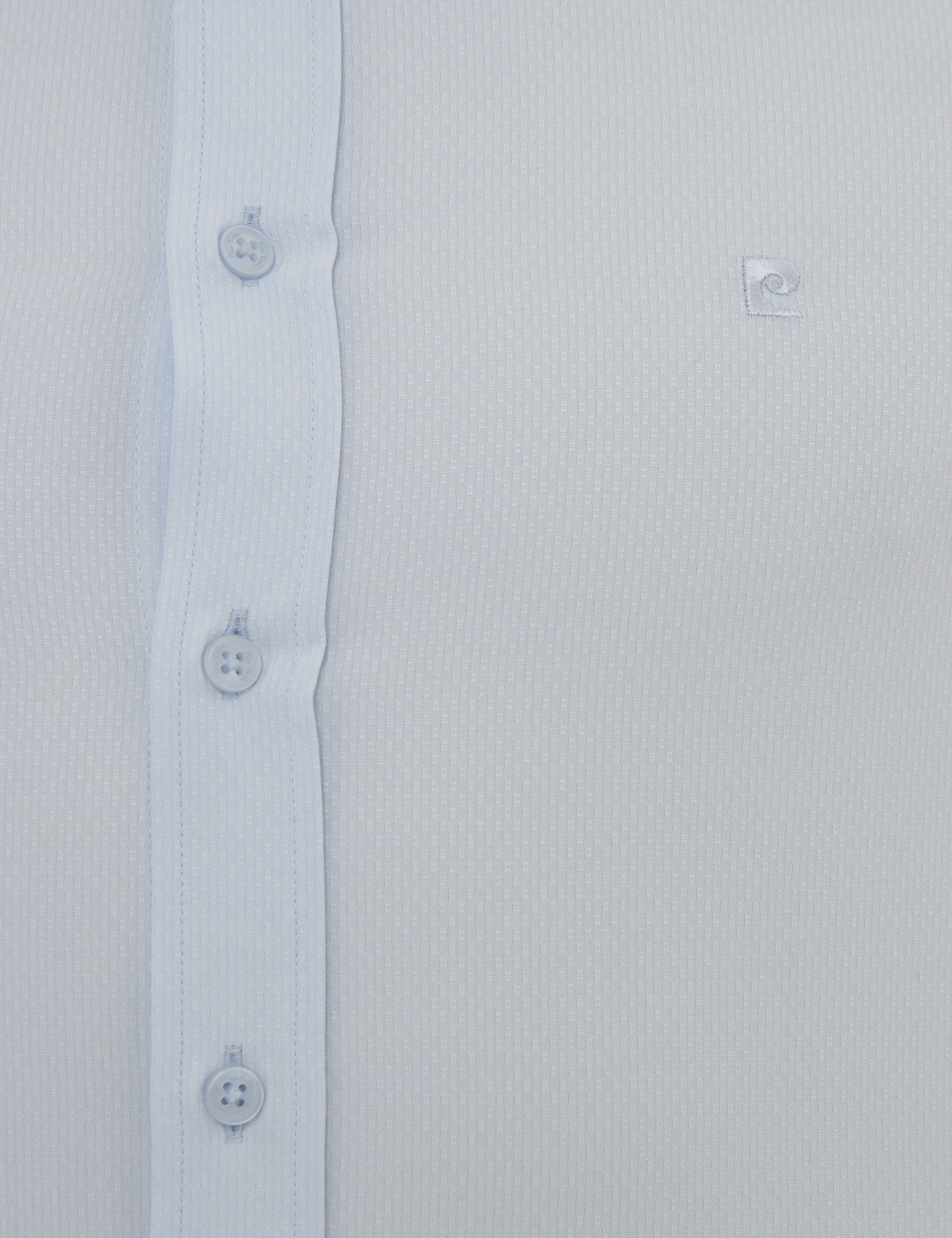 Açık Mavi Slim Fit Armürlü Gömlek
