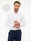 Beyaz Slim Fit Armürlü Gömlek