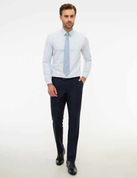 Açık Mavi Slim Fit Uzun Kollu Gömlek - 50219287020
