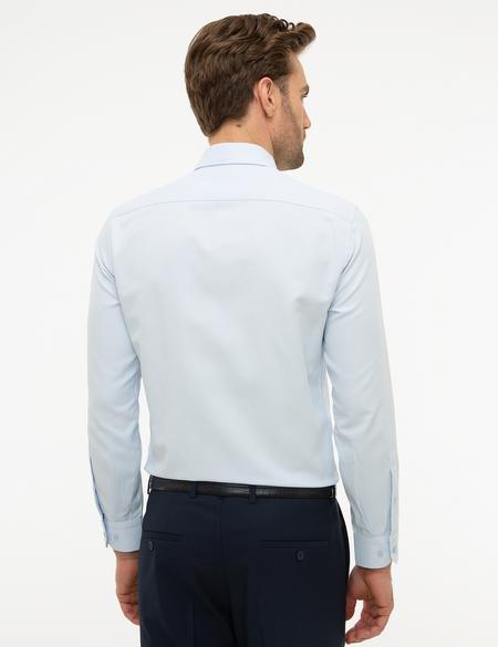Açık Mavi Slim Fit Uzun Kollu Gömlek - 50219287020