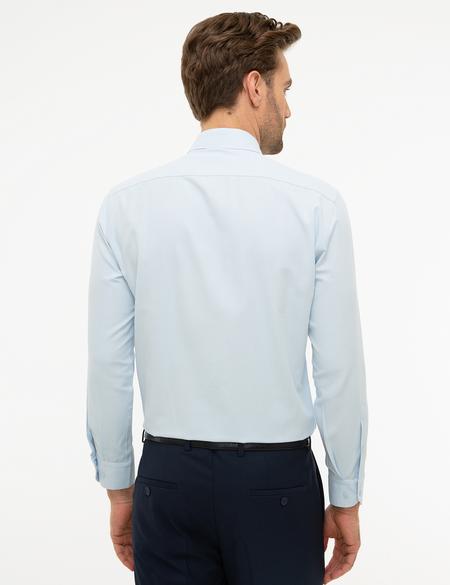 Açık Mavi Regular Fit Uzun Kollu Gömlek - 50219295015