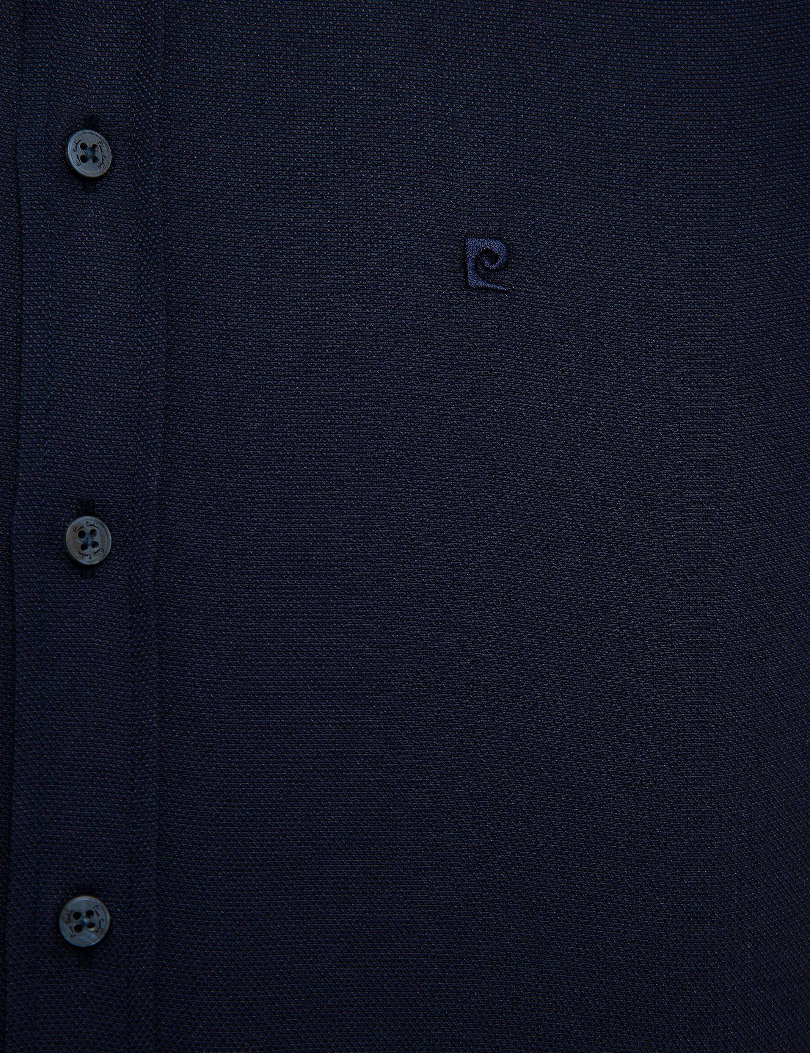 Lacivert Slim Fit Oxford Gömlek