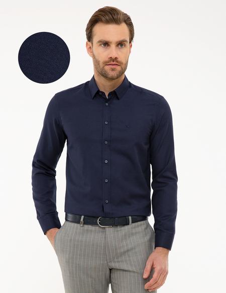 Lacivert Slim Fit Oxford Gömlek - 50219296001