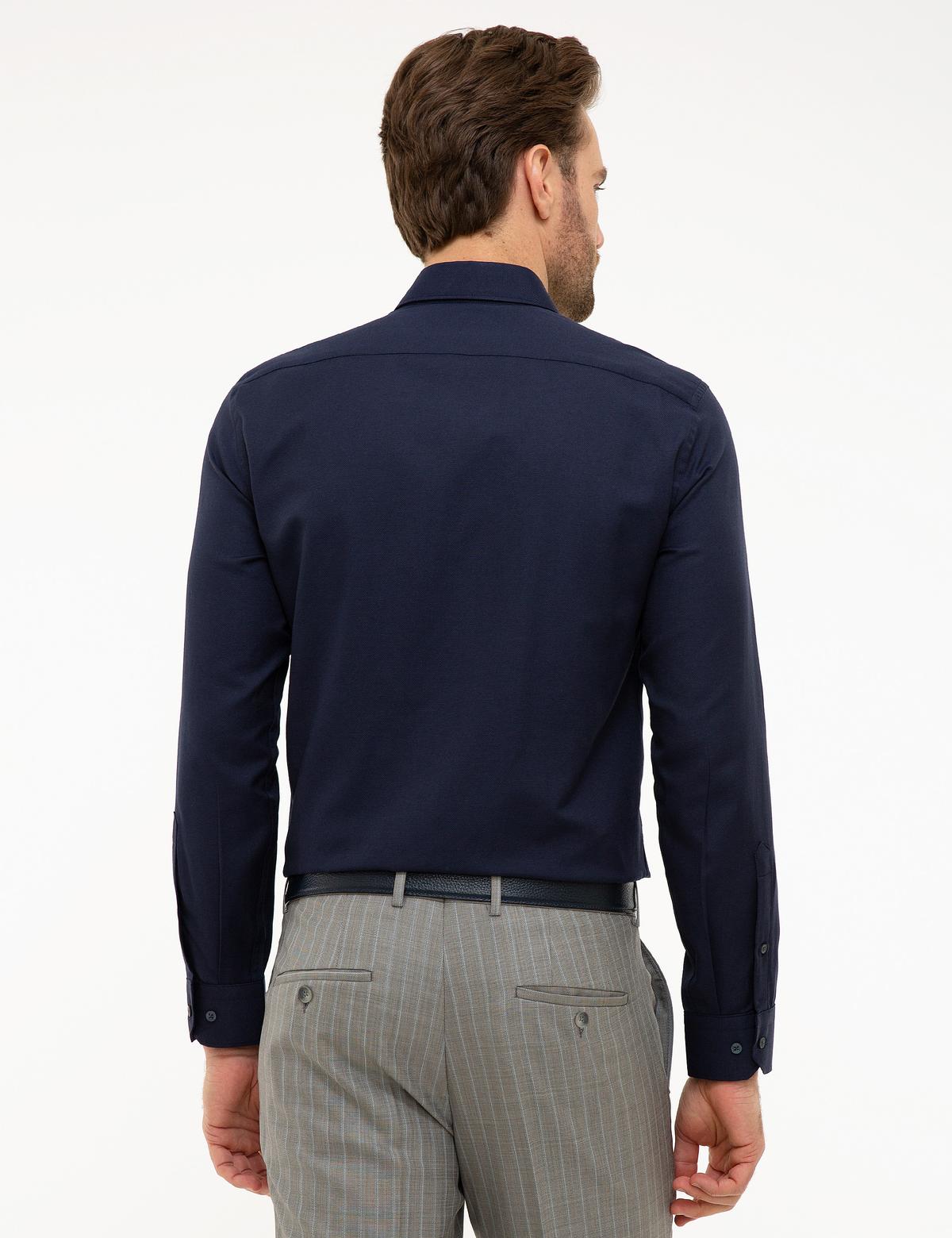 Lacivert Slim Fit Oxford Gömlek - 50219296001