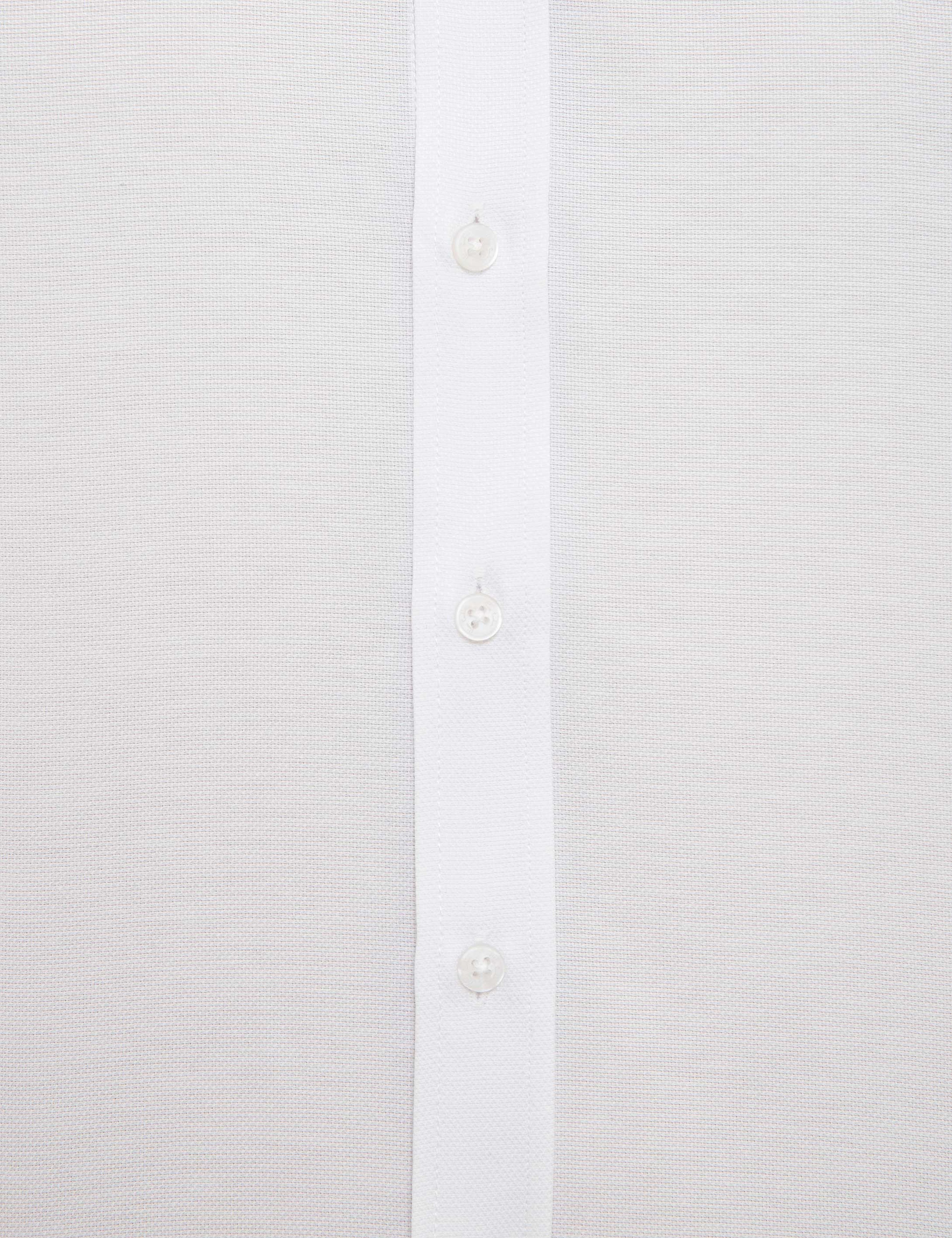 Beyaz Slim Fit Oxford Gömlek - Image 6