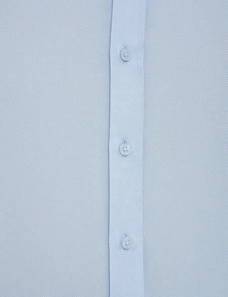 Açık Mavi Slim Fit Oxford Gömlek - 50219296016