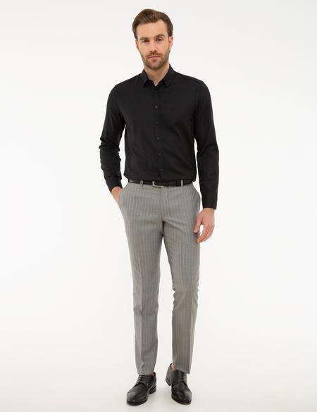 Siyah Slim Fit Oxford Gömlek - 50219296078