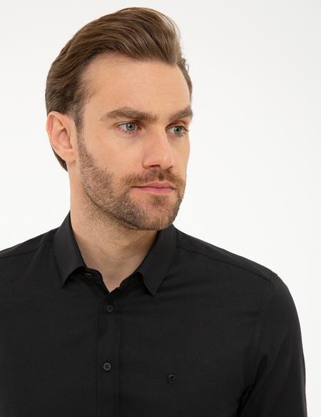 Siyah Slim Fit Oxford Gömlek - 50219296078