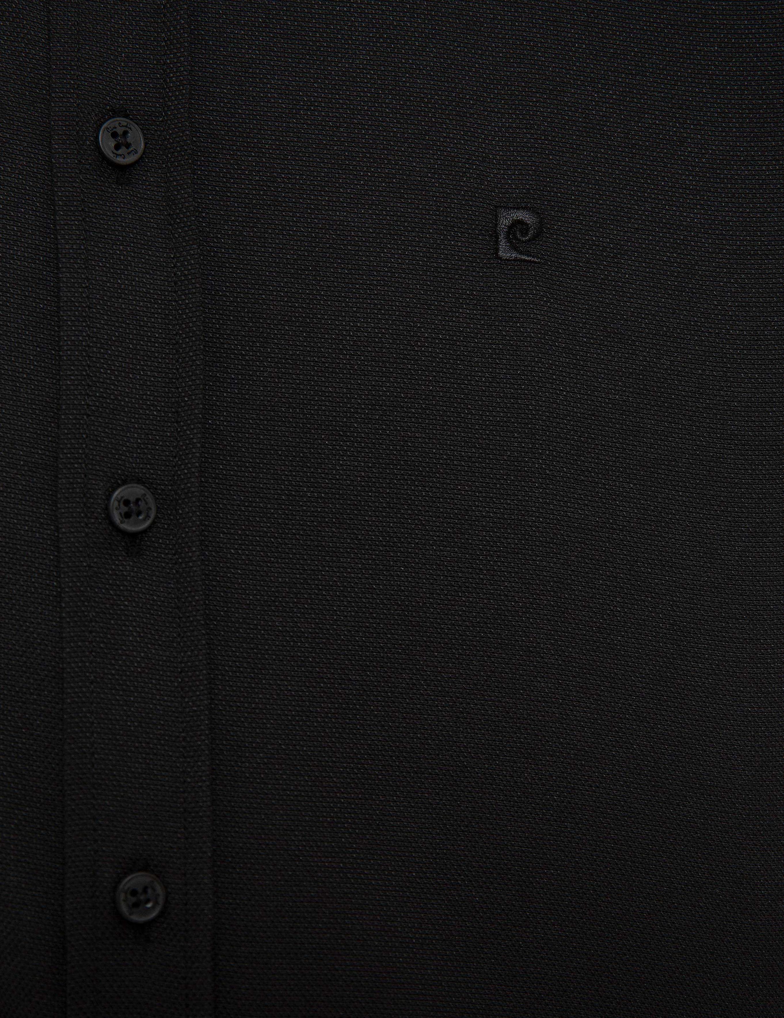 Siyah Slim Fit Oxford Gömlek