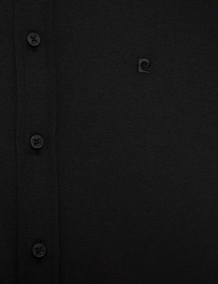 Siyah Slim Fit Oxford Gömlek - 50219296078