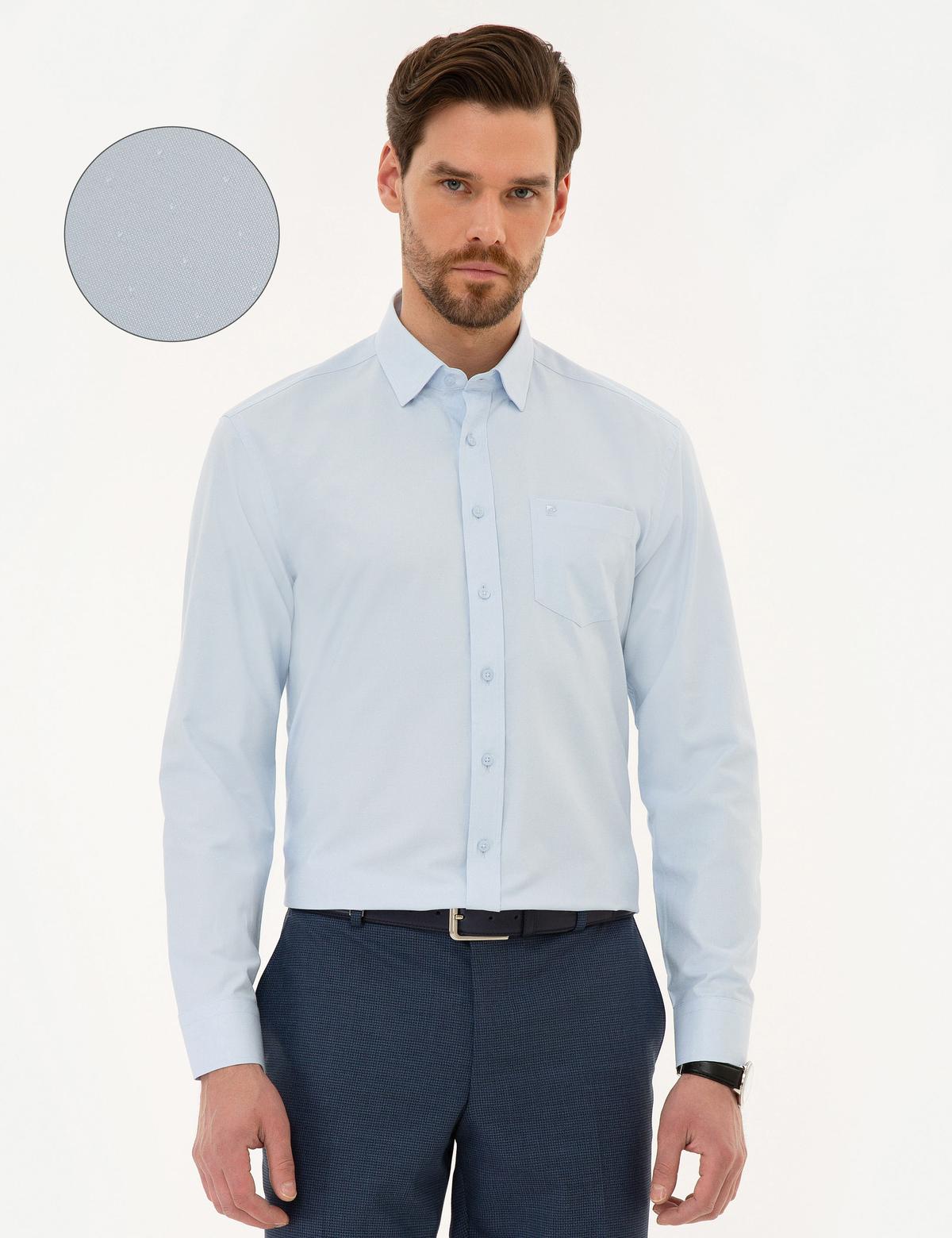 Mavi Regular Fit Armürlü Gömlek