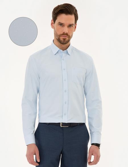 Mavi Regular Fit Armürlü Gömlek - 50219300012