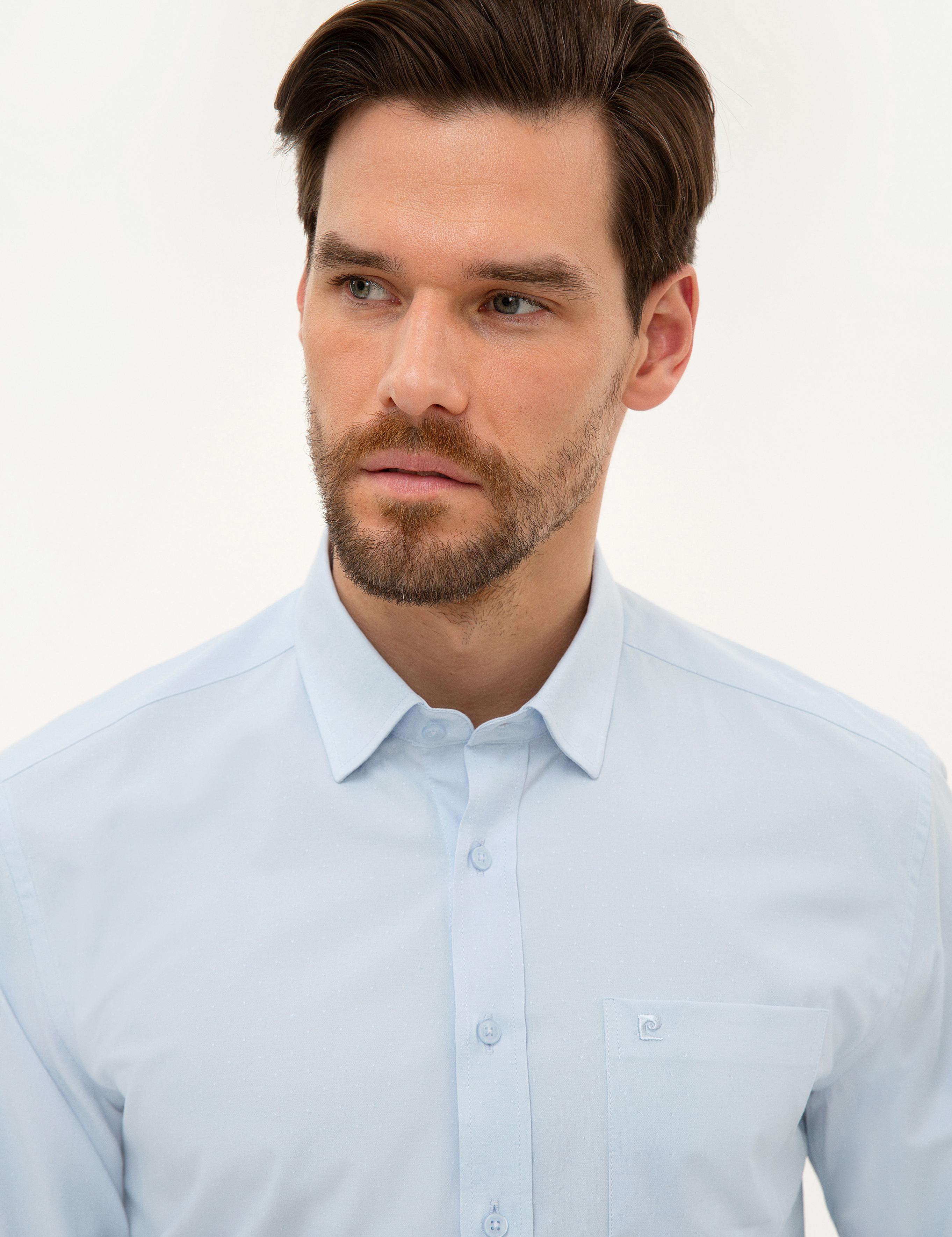 Mavi Regular Fit Armürlü Gömlek