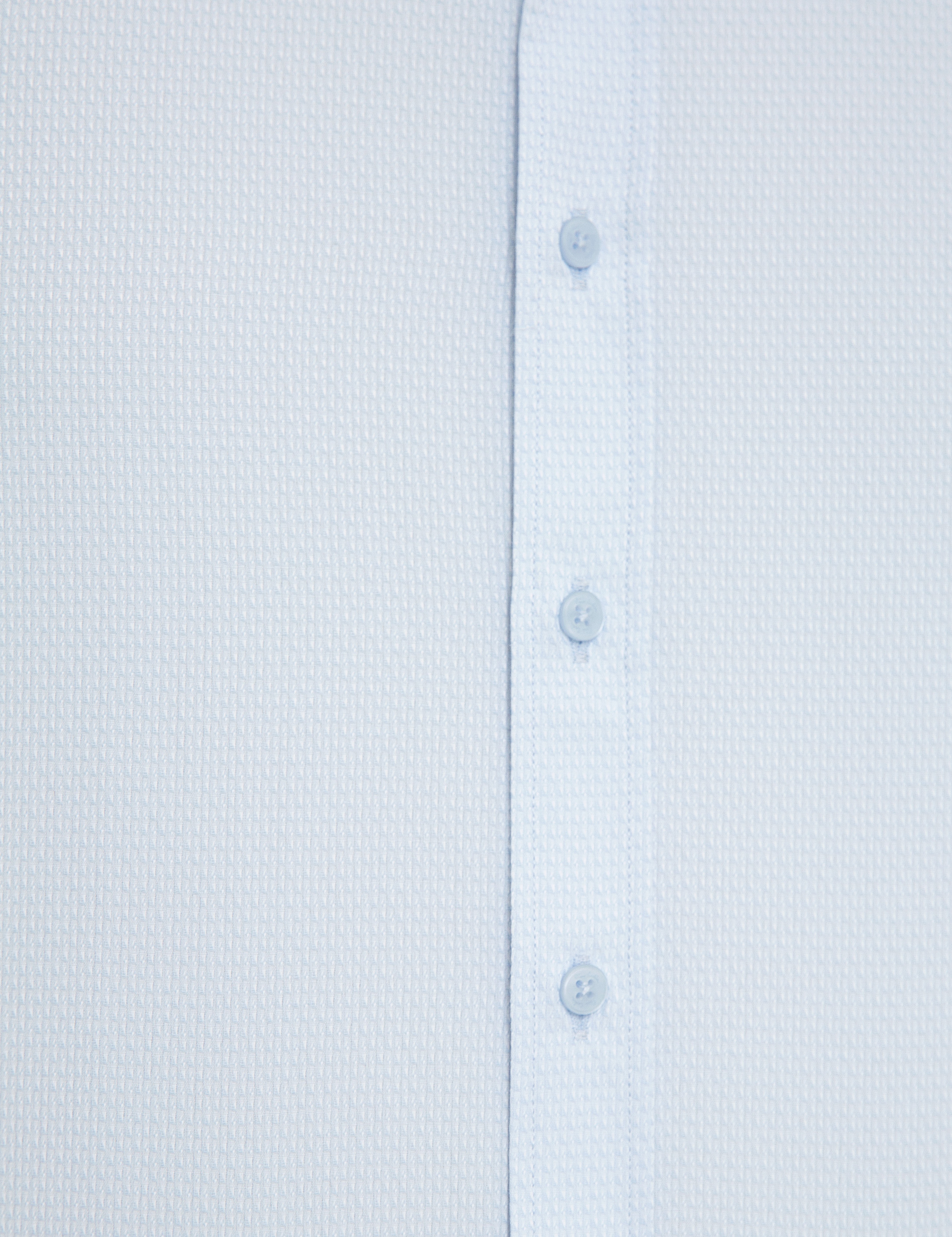 Açık Mavi Slim Fit Armürlü Gömlek - Image 6