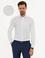 Beyaz Slim Fit Armürlü Gömlek