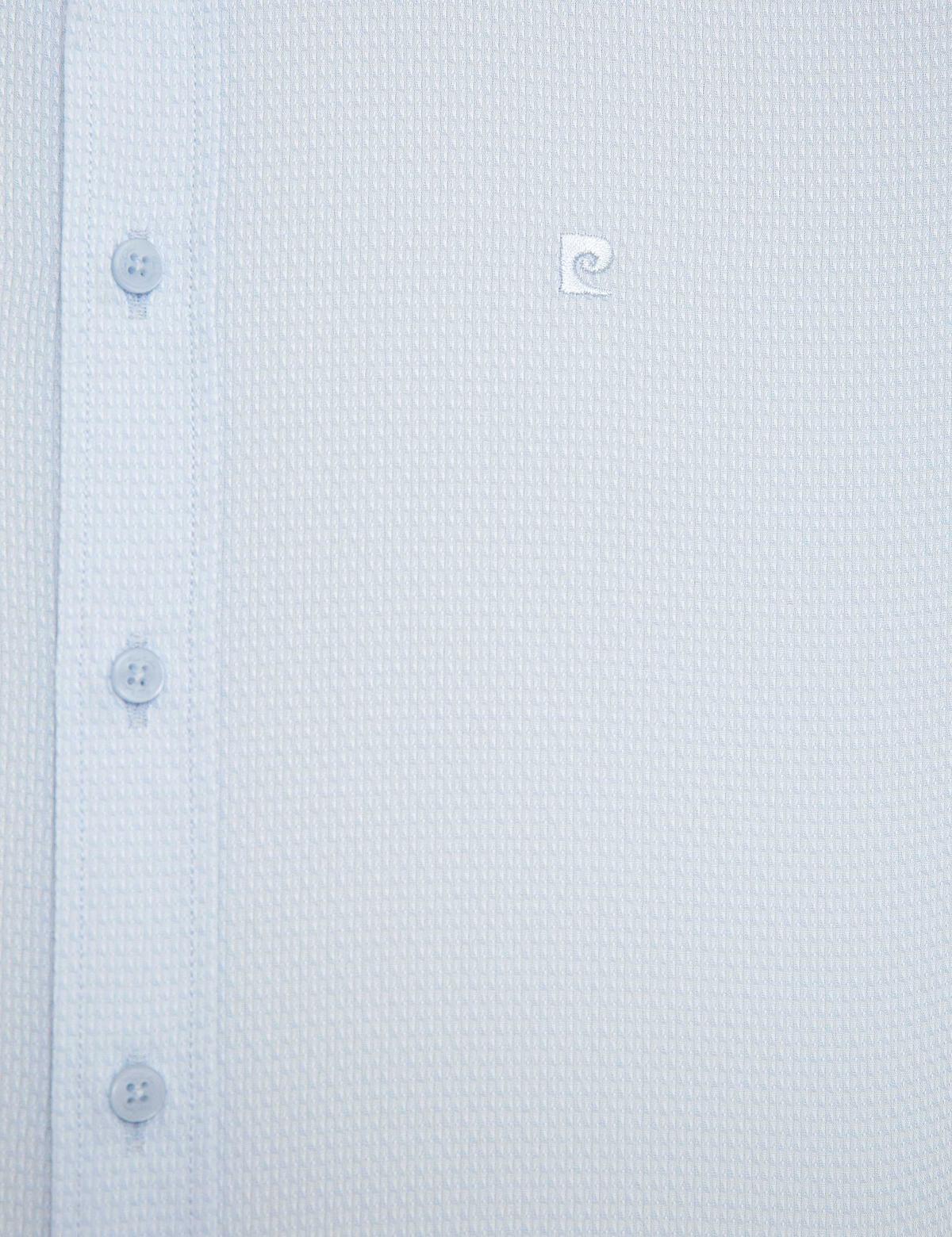 Açık Mavi Slim Fit Armürlü Gömlek - 50219305009