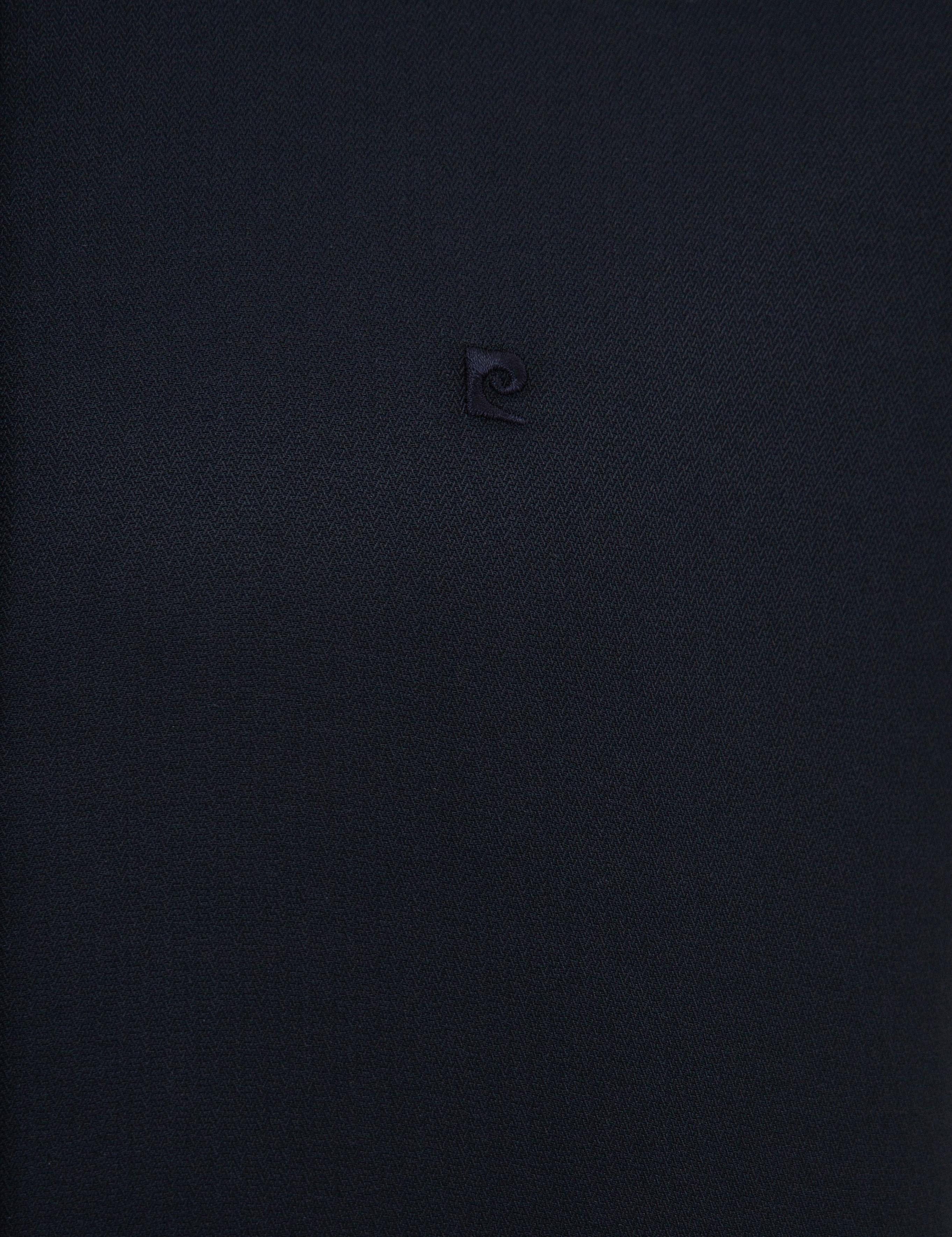 Lacivert Slim Fit Armürlü Gömlek