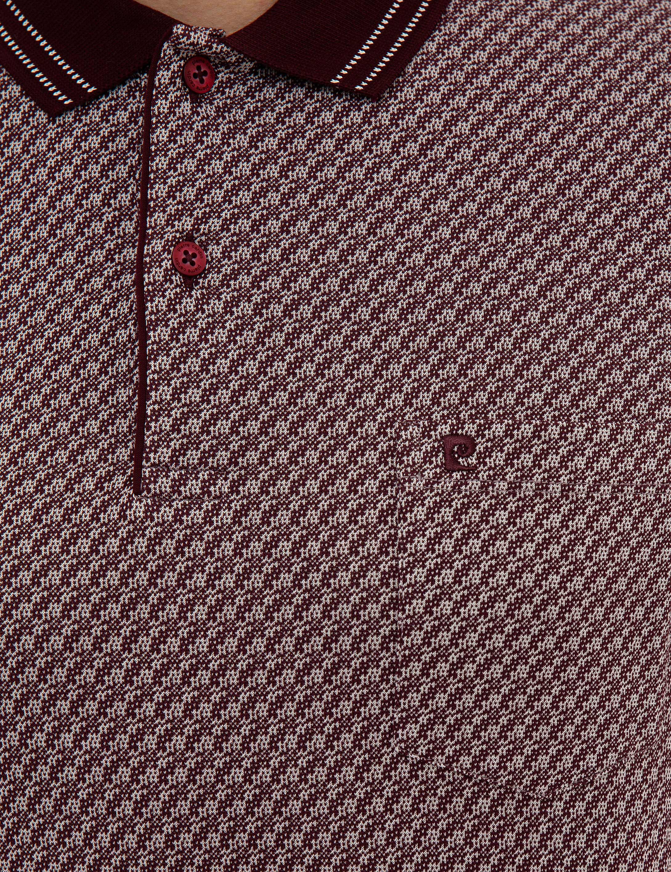 Bordo Regular Fit Polo Yaka Tişört - Image 5
