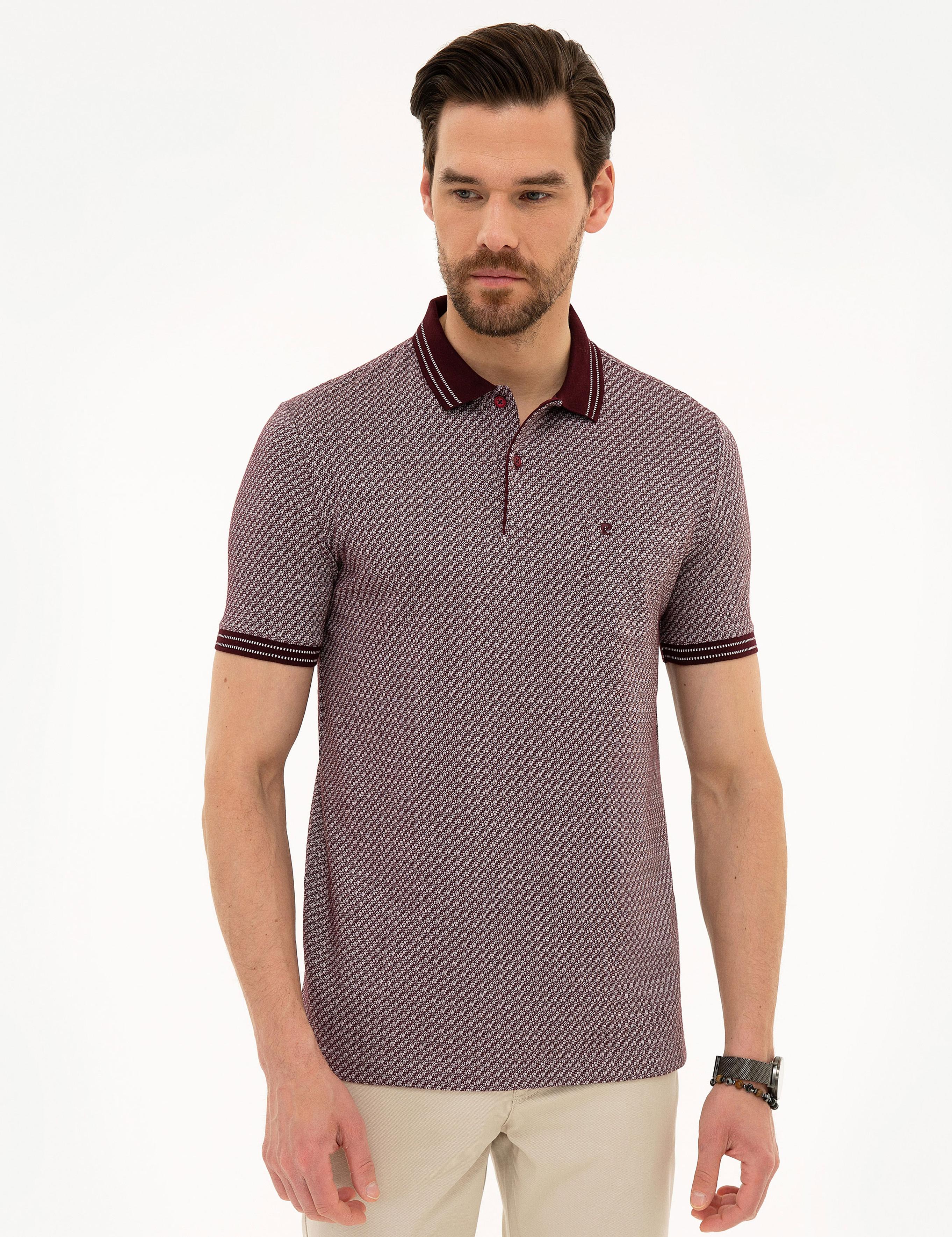 Bordo Regular Fit Polo Yaka T-Shirt