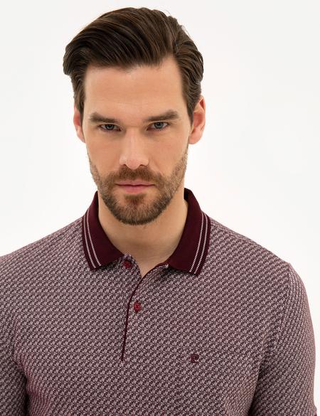 Bordo Regular Fit Polo Yaka T-Shirt - 50219448004