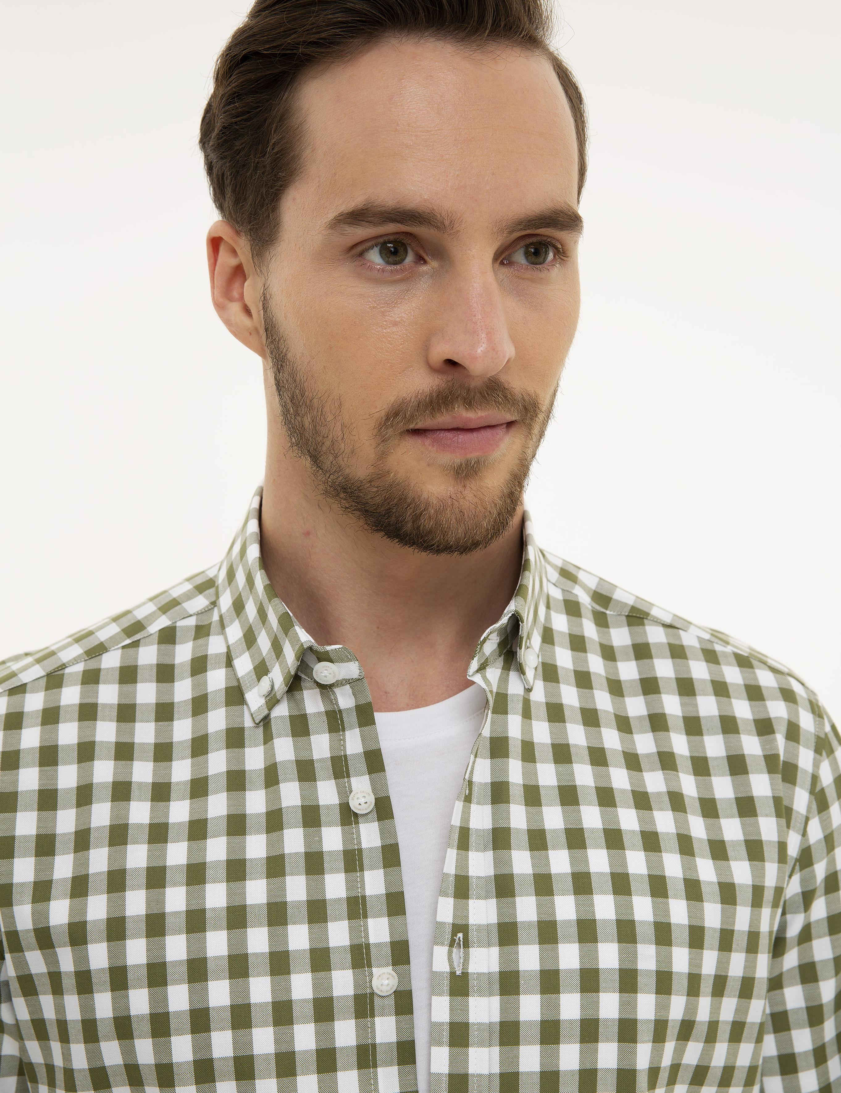 Yeşil Regular Fit Gömlek