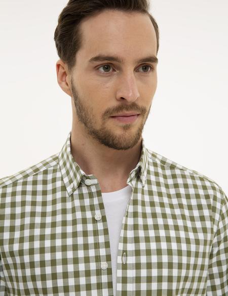 Yeşil Regular Fit Gömlek - 50220161015