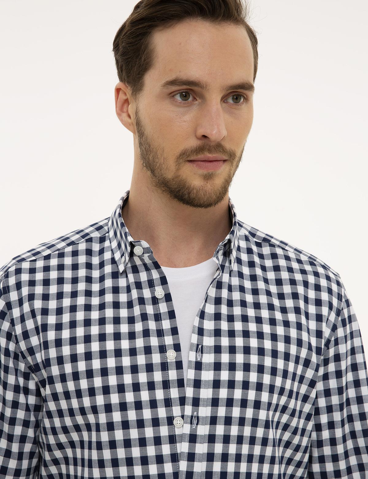 Lacivert Regular Fit Gömlek