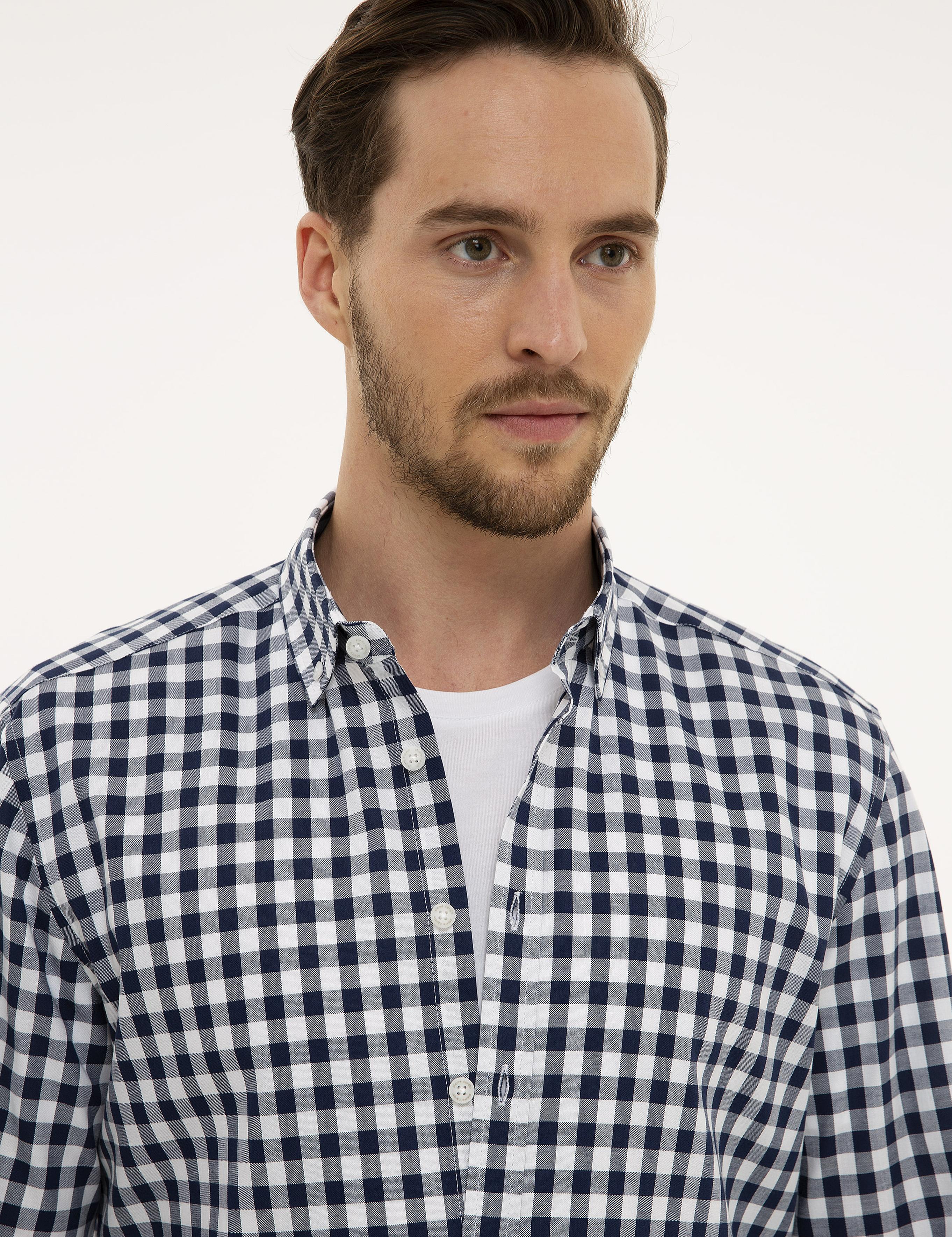 Lacivert Regular Fit Gömlek