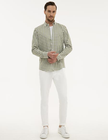 Yeşil Regular Fit Gömlek - 50220161015