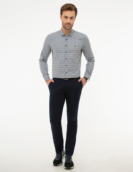Lacivert Slim Fit Gömlek - 50219435014