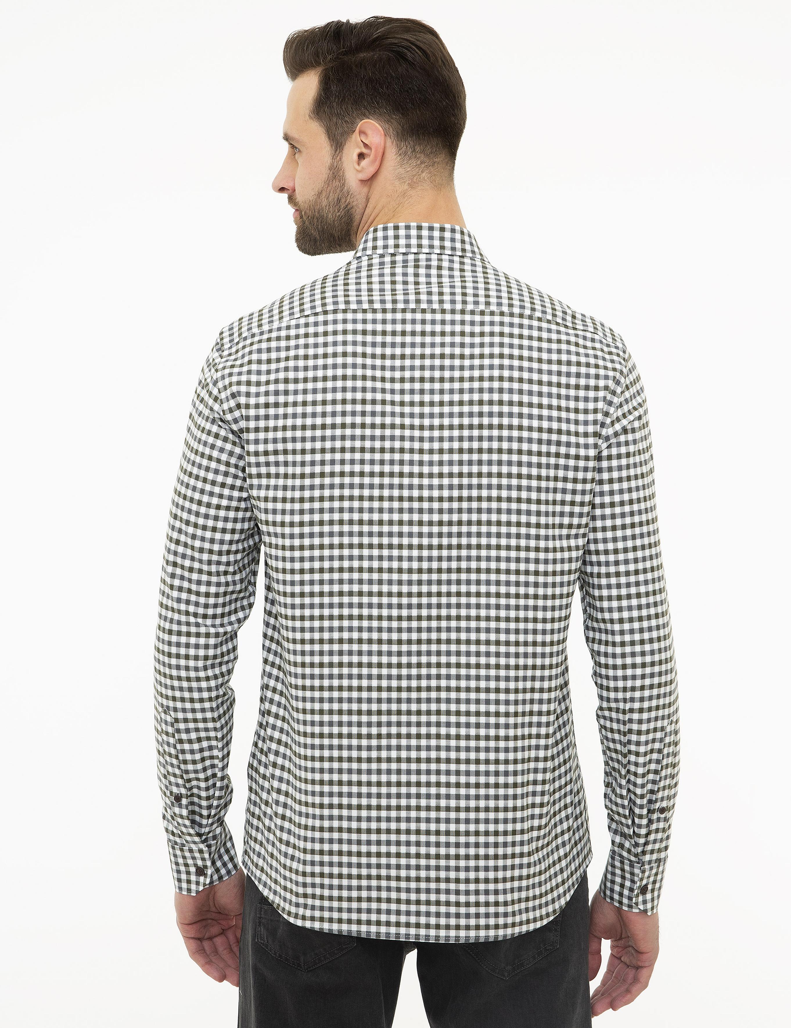 Haki Slim Fit Gömlek