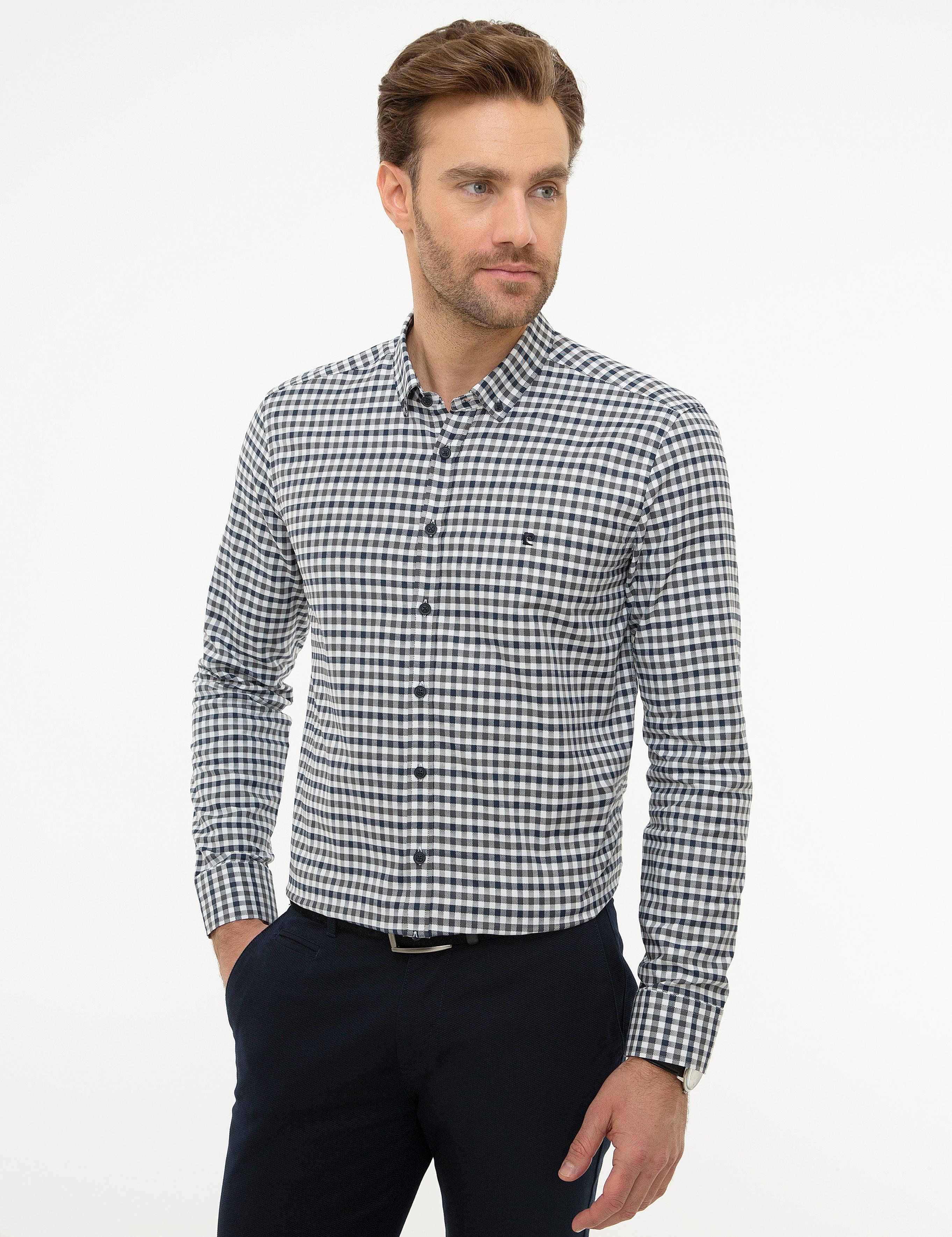 Lacivert Slim Fit Gömlek