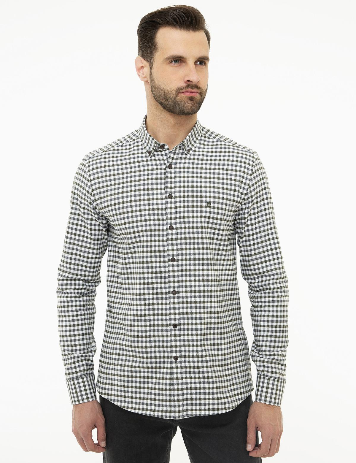 Haki Slim Fit Gömlek