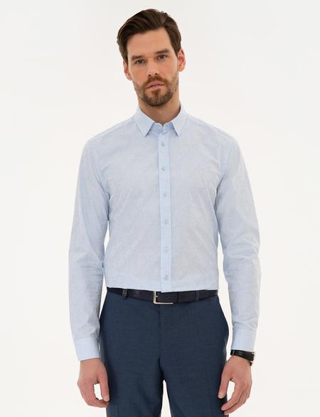 Açık Mavi Slim Fit Gömlek - 50220230001