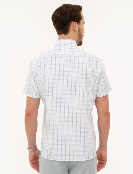 Açık Mavi Regular Fit Kısa Kollu Gömlek - 50219279008
